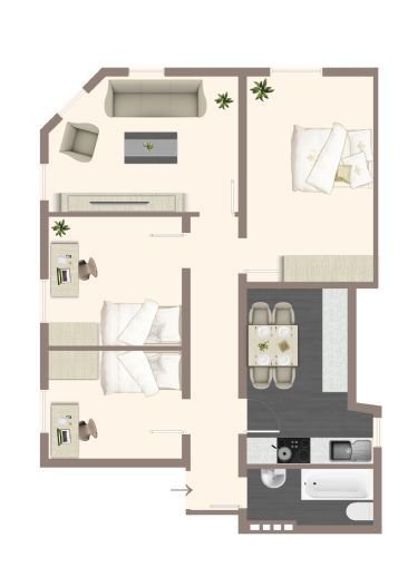 4 Zimmer Wohnung in Halle (Diemitz)