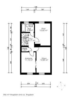 Grundriss Obergeschoss