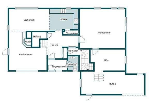 Grundriss Skizze EFH EG