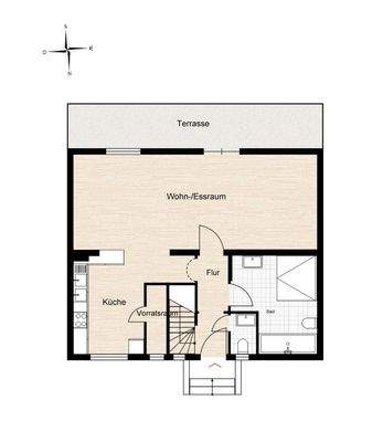 Erdgeschoss (Grundriss nicht maßstabsgerecht)