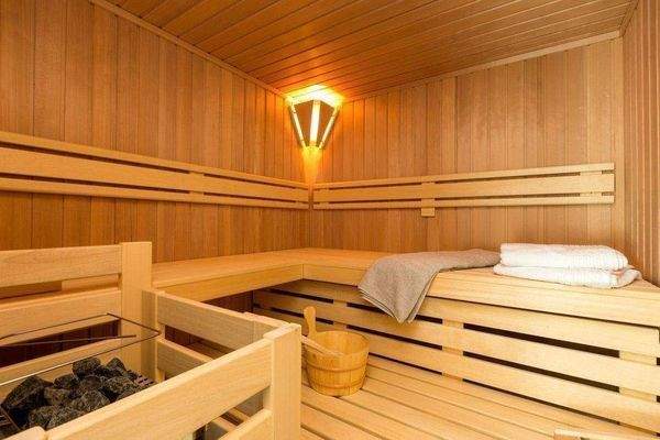 Sauna im Obergeschoss