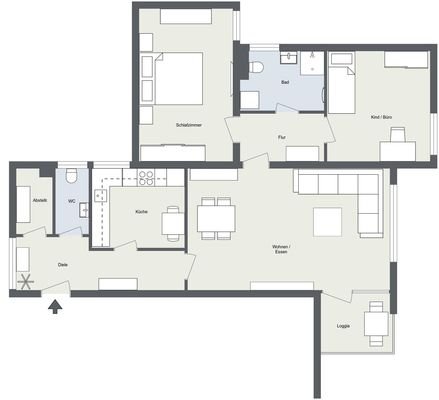 Wohnungsgrundriss