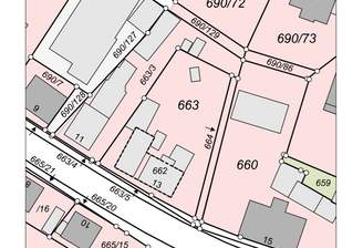 Pfeifferhütte, Lageplan 662-663-664. 