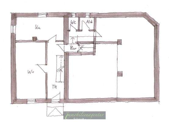 Planskizze Erdgeschoss