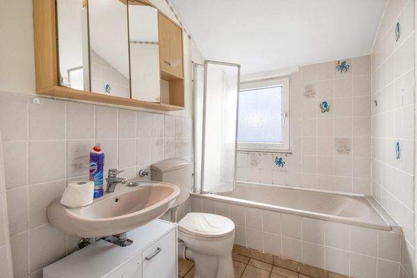 Badezimmer im Dachgeschoss