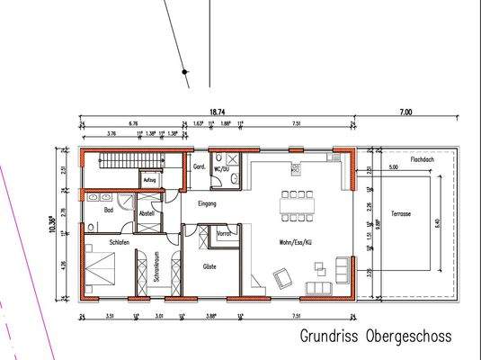 Grundriss Obergeschoss