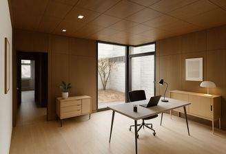 Büro mit Atrium (virtuell renoviert)  