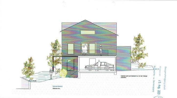 Genehmigung Seitenansicht