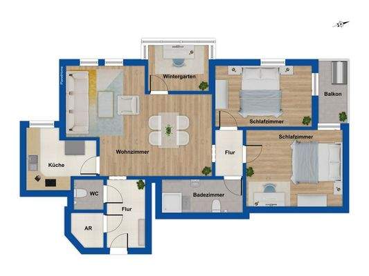 Grundriss - 1. Obergeschoss