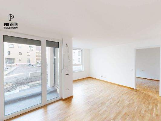 Heller Wohnbereich (Musterwohnung)