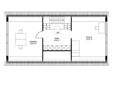 Grundrissplan Dachgeschoss