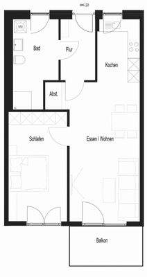 Grundriss der Wohnung