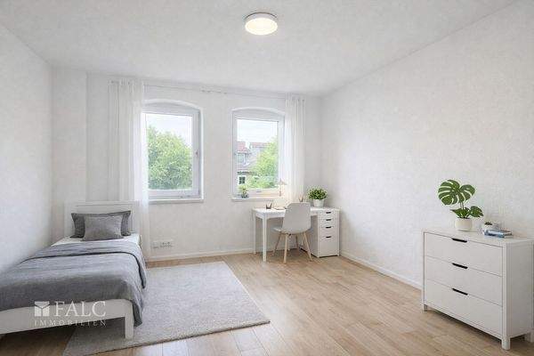 Kinderzimmer - Mögliche Gestaltung nach Renovierung (KI-Visualisierung)