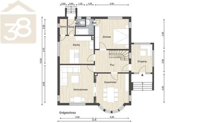Grundriss Erdgeschoss