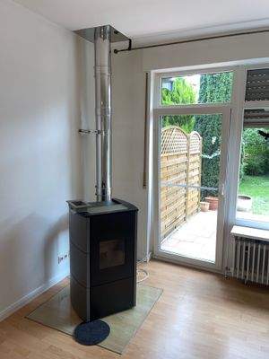 Ofen im Wohnzimmer