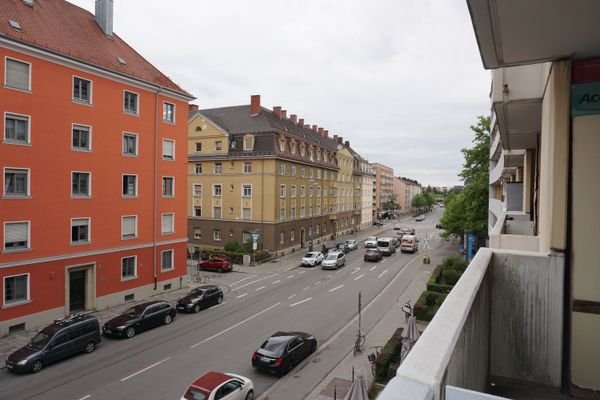 Blick vom Balkon