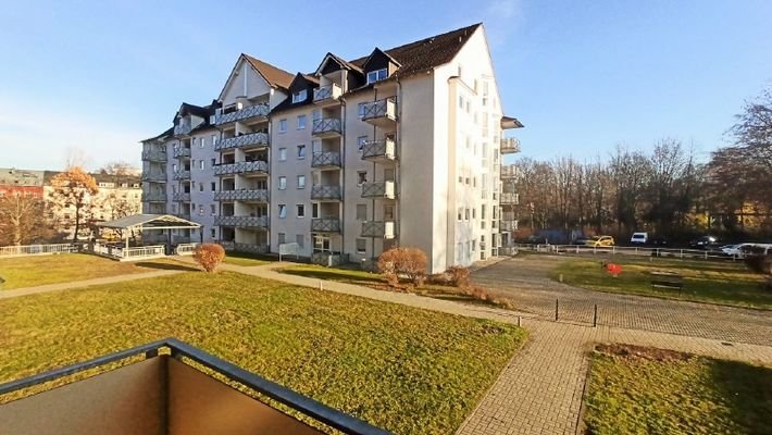 Blick vom Balkon