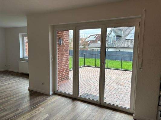 Blick aus dem Wohnzimmer 