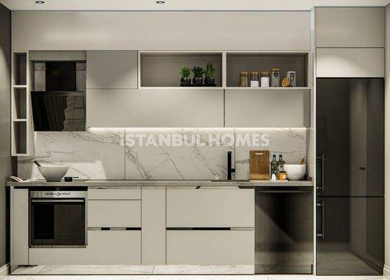 Modern Properties in a Complex with Pool in Istanbul Eyupsultan