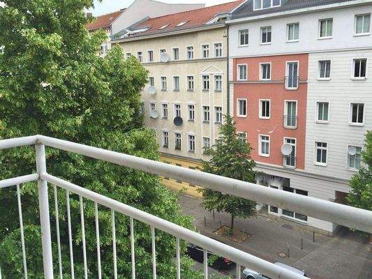 Blick vom Balkon