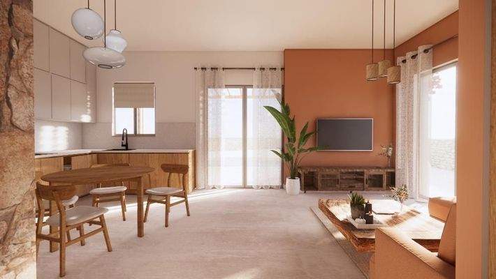 Kreta - 8-Villen- Projekt in Kirianna bei Rethymno: Freistehende Villa