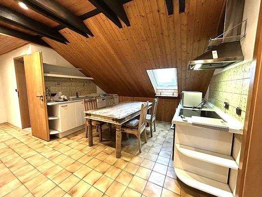 Küche im Dachgeschoss