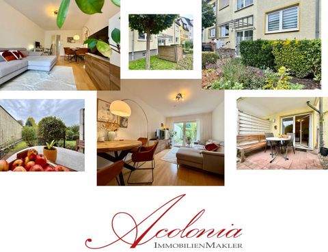 Acolonia Immobilienmakler: Bezaubernde Wohnung mit Süd-West-Garten in Efferen