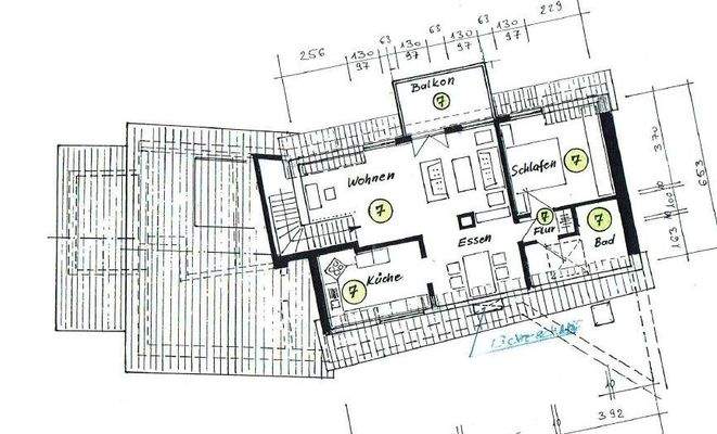Grundriss Dachgeschoss - Wohnung Nr. 7