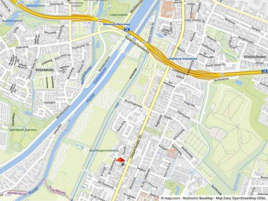 Geolyzer Kartenausschnitt