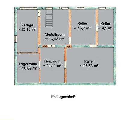 Kellergeschoß Skizze