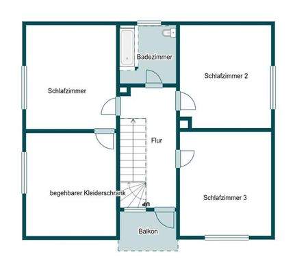 Grundriss Skizze 1.OG