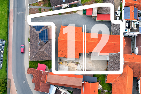 Grundstücksaufteilung