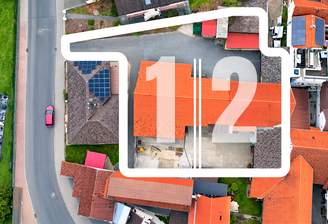 Grundstücksaufteilung