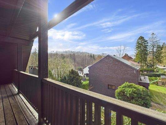 mit Loggia und Blick zum Hermannsdenkmal