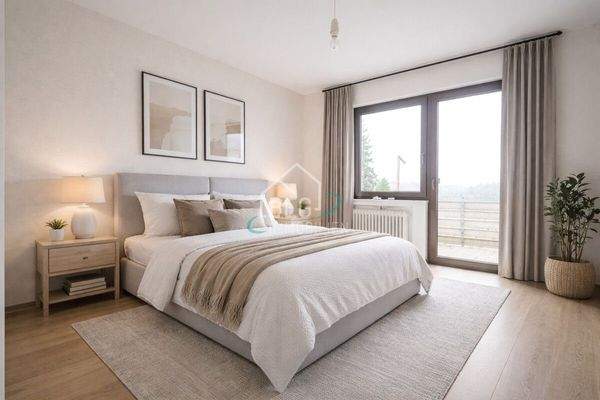 virtuell möbliertes Schlafzimmer OG