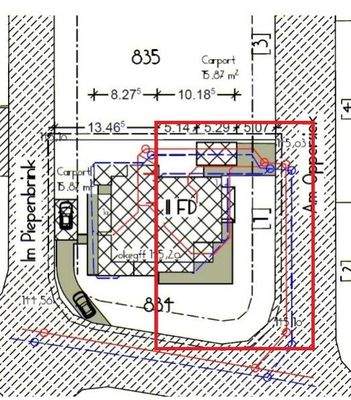 Lageplan rechtes Haus