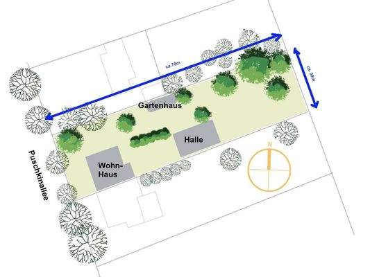 Lageskizze Puschkinallee