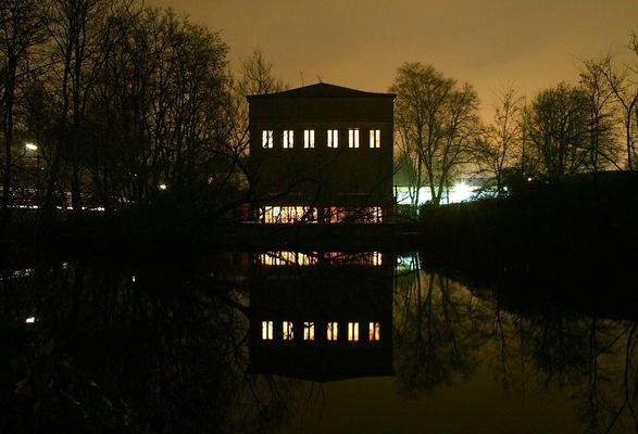 Pumpenhaus Abenddämmerung