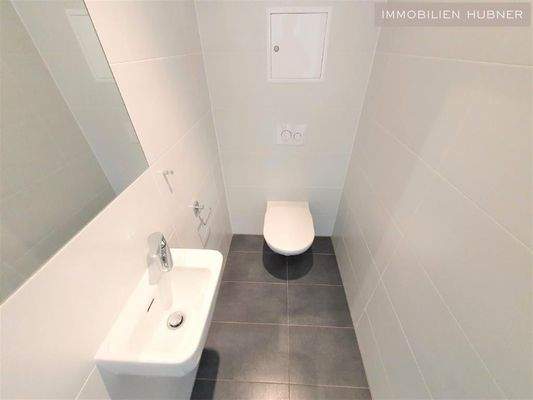 modernes WC mit Waschbecken