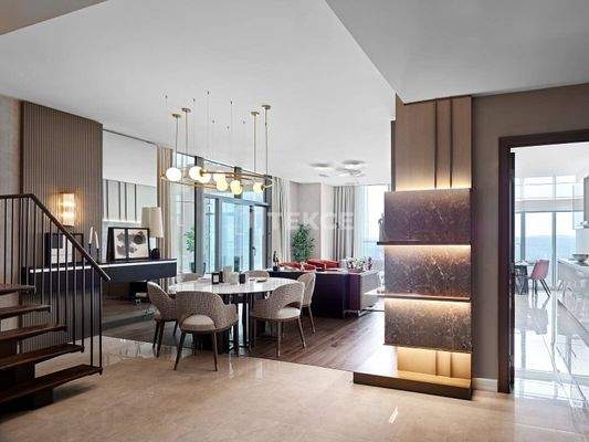 Spacious Flats with Pool and Security in İstanbul Sarıyer