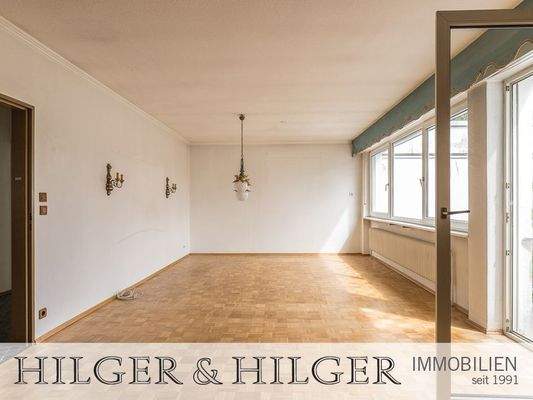 Istzustand: ca. 36 m² Wohn-Essraum im EG