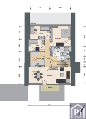 Grundriss Dachgeschoss