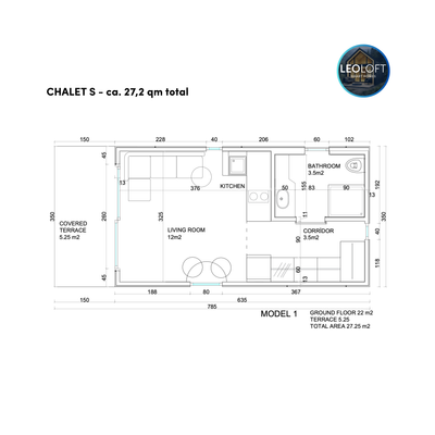 CHALET S - ca. 27,2 qm