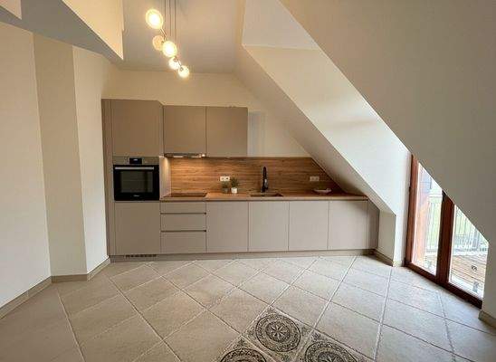 Küche mit Einrichtungsbeispiel