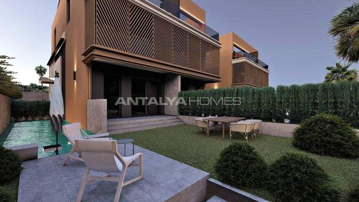 4-Story Houses with Private Pools in Antalya Aksu
