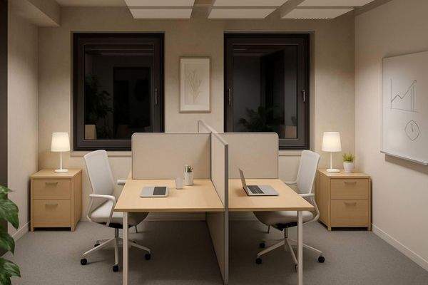 Teambüro mit Akustiktrennwände