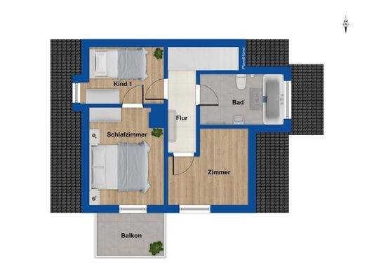 Grundriss Obergeschoss