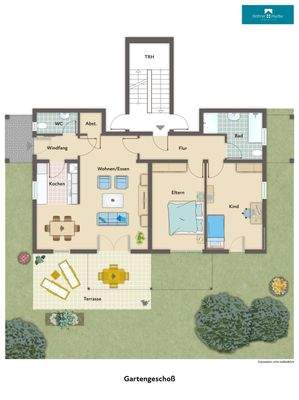 Grundriss Gartengeschoß