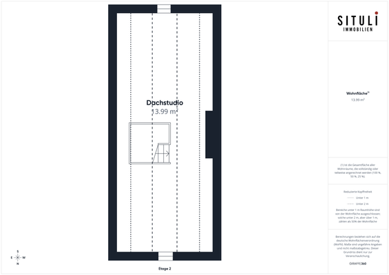 Grundriss Dachstudio