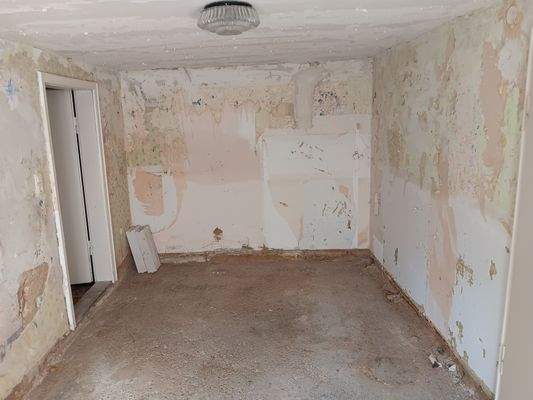 Zimmer im "alten" Hausanbau entkernt